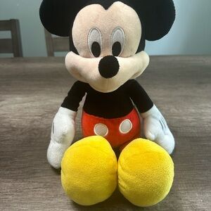 Disney "Mickey Mouse" 16 In - Plush Toy Soft Writing On The Tag Used
